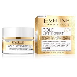 Gold Lift Expert 60+ luksusowy odmładzający krem-serum z 24k złotem dzień/noc 50ml Eveline Cosmetics
