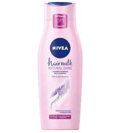 Hairmilk Natural Shine łagodny szampon pielęgnujący do włosów matowych 400ml Nivea