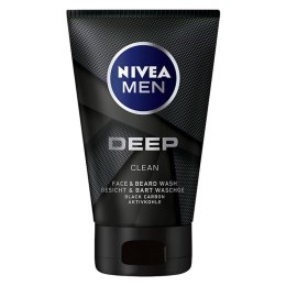 Nivea Men Deep Clean żel do mycia twarzy i zarostu 100ml