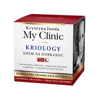 Janda My Clinic Kriology krem na dobranoc 70+ Japońska Orchidea & Kwas Hialuronowy 50ml