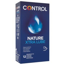 Nature Xtra Lube dodatkowo nawilżane ergonomiczne prezerwatywy z naturalnego lateksu 12szt. Control
