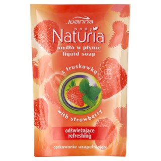 Naturia Body mydło w płynie opakowanie uzupełniające z truskawką 300ml