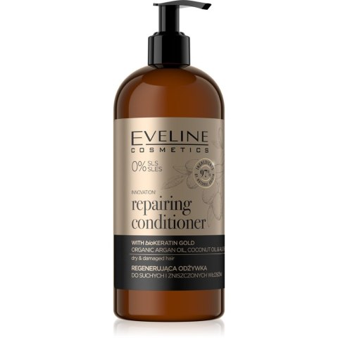 Organic Gold regenerująca odżywka do włosów suchych i zniszczonych 500ml Eveline Cosmetics