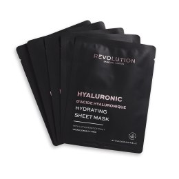Revolution Skincare Hyaluronic Acid Hydrating Sheet Mask nawilżająca maseczka w płachcie z kwasem hialuronowym 5szt.