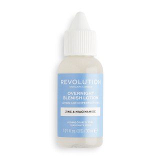 Revolution Skincare Overnight Blemish Lotion Zinc & Niacinamide punktowy preparat na niedoskonałości 30ml