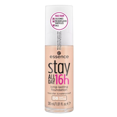 Stay All Day 16H Long-Lasting Foundation długotrwały podkład do twarzy 08 Soft Vanilla 30ml Essence