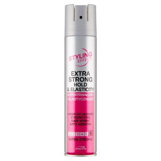 Joanna Styling Effect lakier do włosów z keratyną ekstramocny 250ml