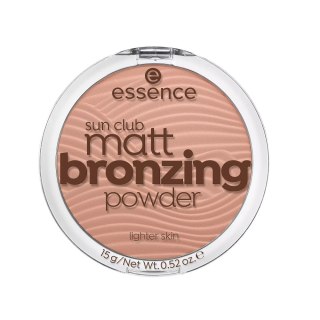 Essence Sun Club Matt Bronzing Powder puder matujący brązujący 01 Natural 15g