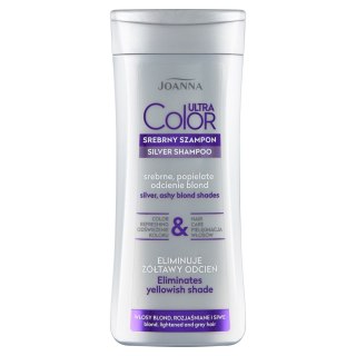 Joanna Ultra Color srebrny szampon do włosów srebrne popielate odcienie blond 200ml