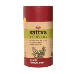 Sattva Natural Herbal Dye for Hair naturalna ziołowa farba do włosów Red Wine 150g