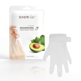 SunewMed+ Nourishing Hand Cream Mask intensywnie nawilżająco-odżywcza maska do dłoni w formie rękawiczek Awokado