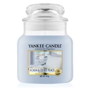 Yankee Candle Świeca zapachowa średni słój A Calm & Quiet Place 411g