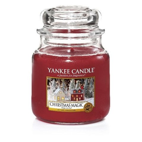 Yankee Candle Świeca zapachowa średni słój Christmas Magic 411g