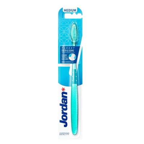 Jordan Target Teeth & Gums szczoteczka do zębów Średnia 1szt. Jordan Target Teeth & Gums szczoteczka do zębów Średnia 1szt.