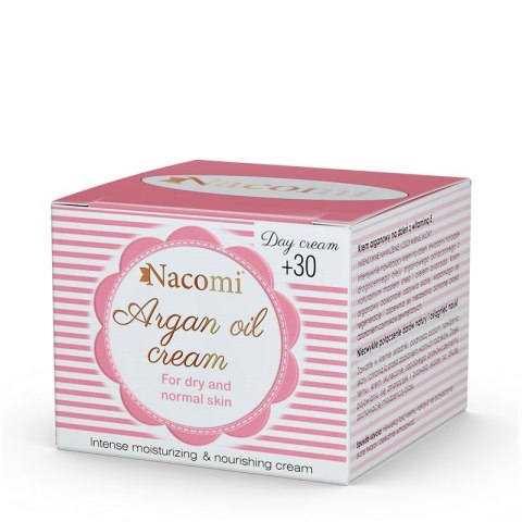 Argan Oil Cream arganowy krem do skóry suchej i normalnej 30+ na dzień 50ml Nacomi