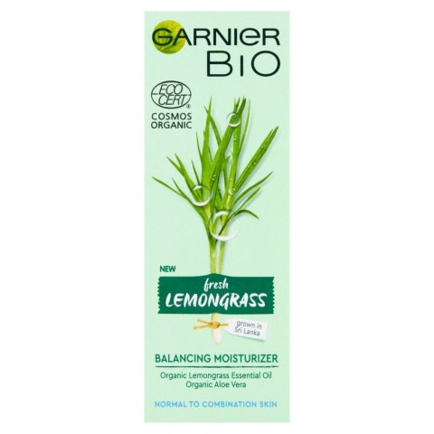 Garnier Bio Fresh Lemongrass Balancing Moisturizer Cream krem nawilżający do skóry normalnej i mieszanej 50ml