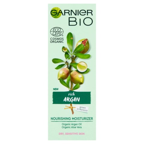 Garnier Bio Rich Argan Nourishing Moisturizer Cream odżywczy krem nawilżający do skóry suchej i wrażliwej 50ml