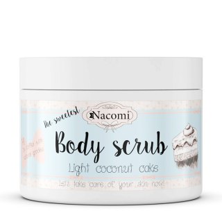 Nacomi Body Scrub peeling do ciała Lekki Kokosowy Tort 200g