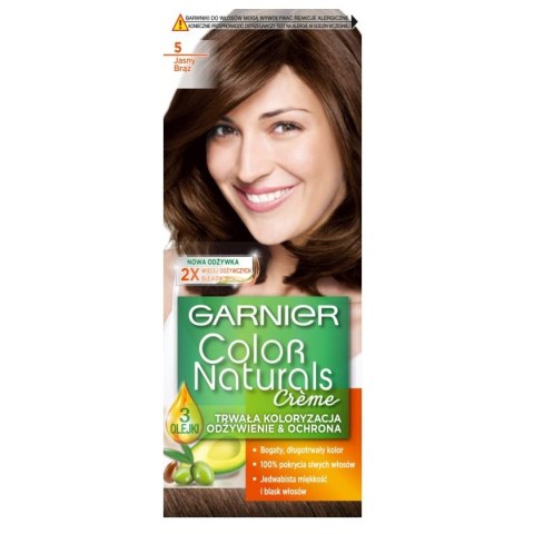 Garnier Color Naturals Creme krem koloryzujący do włosów 5 Jasny Brąz