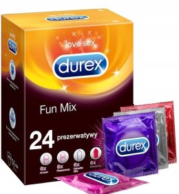 Durex Durex prezerwatywy Fun Mix lateksowe 24 szt