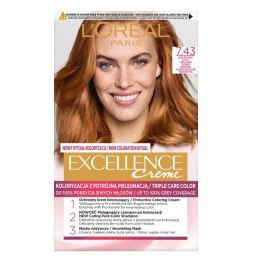 Excellence Creme farba do włosów 7.43 Blond Miedziano-Złocisty L'Oreal Paris