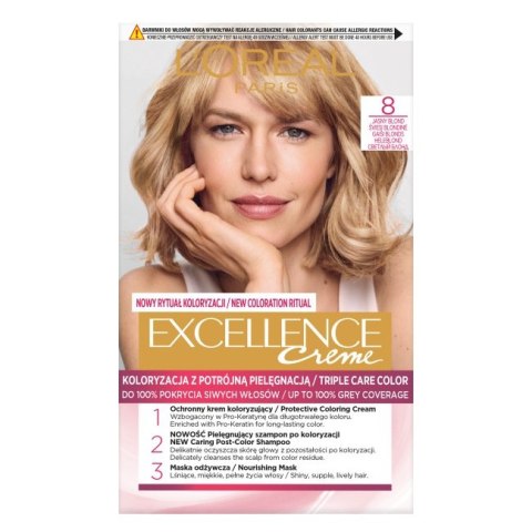 Excellence Creme farba do włosów 8 Jasny Blond L'Oreal Paris