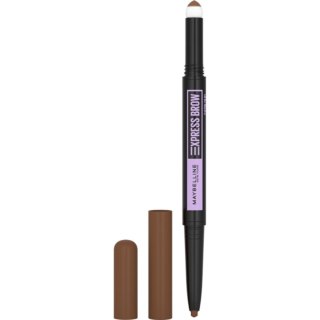 Maybelline Express Brow Satin Duo dwustronna kredka do brwi 02 Medium Brown 0.71g