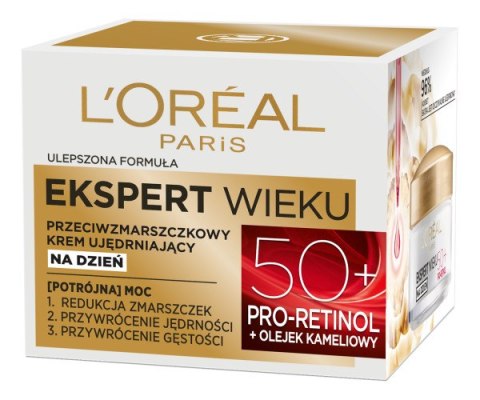 L'Oreal Paris Ekspert Wieku 50+ przeciwzmarszczkowy krem ujędrniający na dzień 50ml