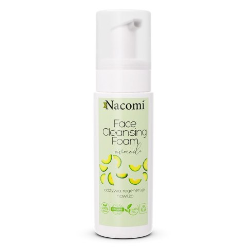 Face Cleansing Foam pianka oczyszczająca do twarzy Avocado 150ml Nacomi