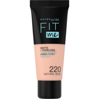 Maybelline Fit Me Matte & Poreless Foundation matujący podkład do twarzy 220 Natural Beige 30ml