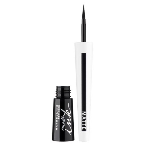 Master Ink Matte eyeliner w pędzelku 10 Charcoal Black Maybelline