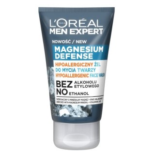 L'Oreal Paris Men Expert Magnesium Defense hipoalergiczny żel do mycia twarzy 100ml