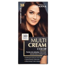 Multi Cream Color farba do włosów 38 Kasztanowy Brąz Joanna