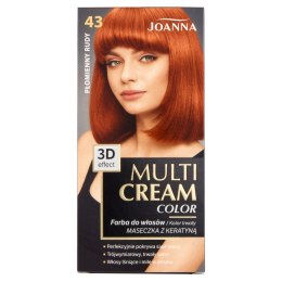 Multi Cream Color farba do włosów 43 Płomienny Rudy Joanna