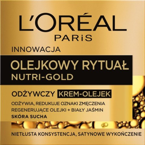 L'Oreal Paris Nutri-Gold Olejkowy Rytuał odżywczy krem-olejek skóra sucha 50ml