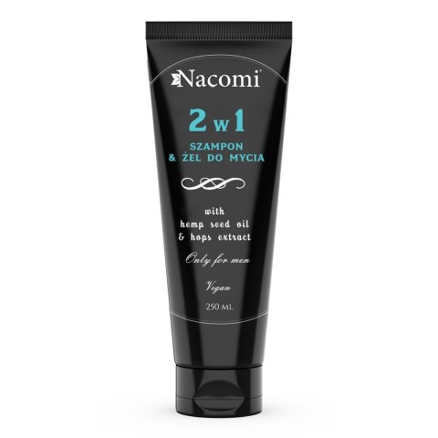 Nacomi Only for Men szampon i żel do mycia dla mężczyzn 2w1 250ml Nacomi Only for Men szampon i żel do mycia dla mężczyzn 2w1 250ml