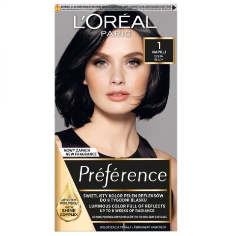 Preference farba do włosów 1 Napoli Czerń L'Oreal Paris