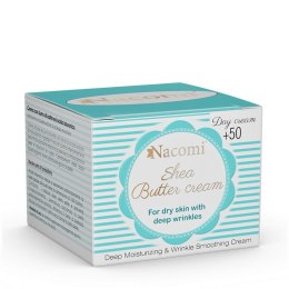 Shea Butter Cream krem do twarzy z witaminą E i kwasem hialuronowym 50+ na dzień 50ml Nacomi