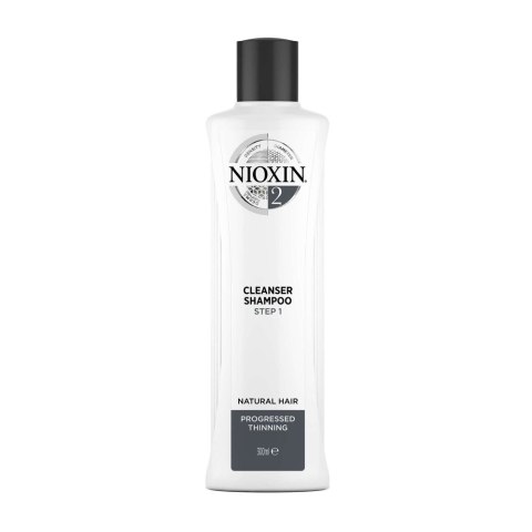 System 2 Cleanser Shampoo oczyszczający szampon do włosów normalnych znacznie przerzedzonych 300ml NIOXIN