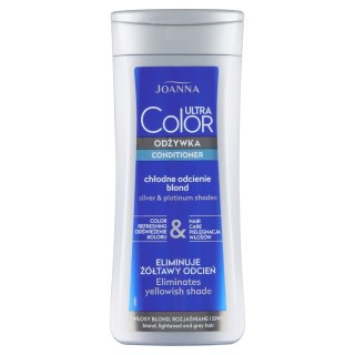 Joanna Ultra Color odżywka nadająca platynowy odcień do włosów blond rozjaśnianych i siwych 200g