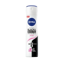 Black&White Invisible Clear antyperspirant spray 150ml Nivea