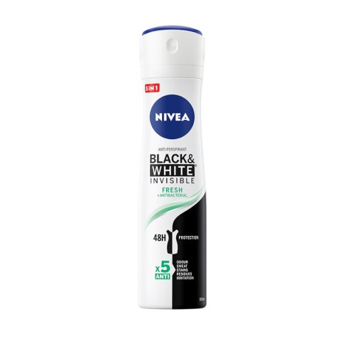 Black&White Invisible Fresh antyperspirant spray 150ml Nivea