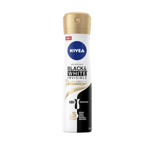 Black&White Invisible Silky Smooth antyperspirant spray 150ml Nivea