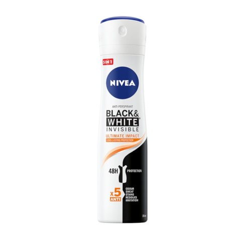 Black&White Invisible Ultimate Impact antyperspirant spray 150ml Nivea