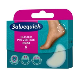 Salvequick Blister Prevention plastry na pęcherze i otarcia (pięty) 6szt.