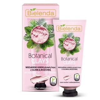 Bielenda Botanical Clays wegański krem na dzień i noc z glinką różową 50ml