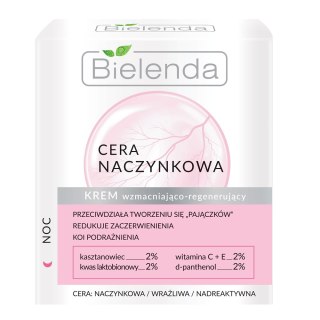 Bielenda Cera Naczynkowa krem wzmacniająco-regenerujący na noc 50ml