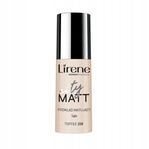 City Matt podkład matujący do twarzy 208 Toffee 30ml Lirene