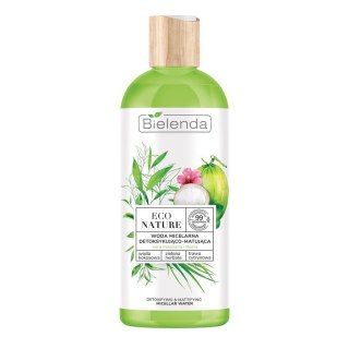 Bielenda Eco Nature woda micelarna detoksykująco-matująca Woda Kokosowa & Zielona Herbata & Trawa Cytrynowa 500ml