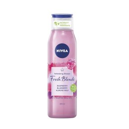 Fresh Blends Refreshing Shower żel pod prysznic odświeżający Raspberry & Blueberry & Almond Milk 300ml Nivea